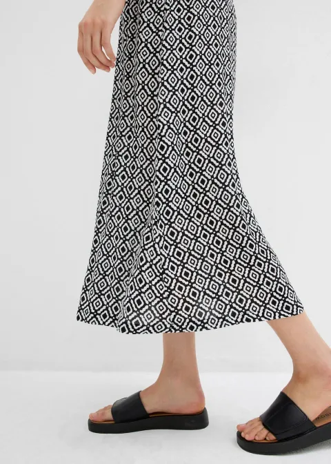 Jupe longue en viscose effet f