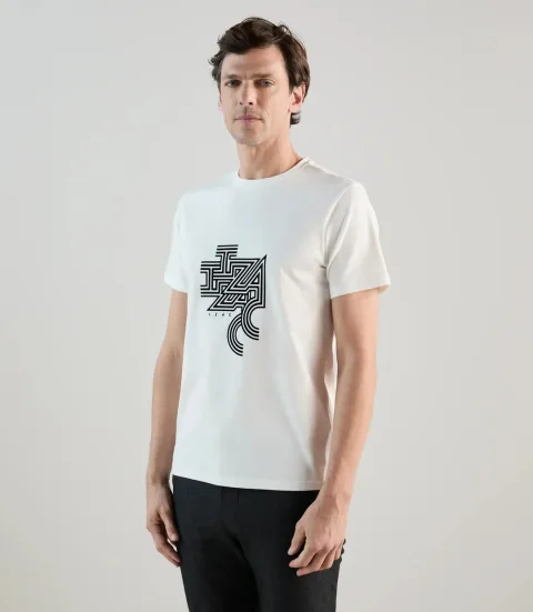 IZAC - T-shirt à manches courtes avec print écru