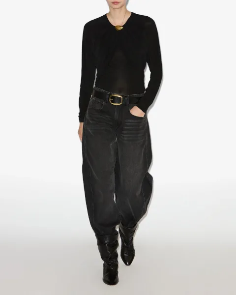 Pantalon Oriane - Femme - Noir Délavé - Taille 42