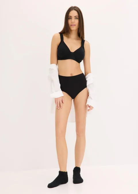 Lot de 4 strings taille haute coton