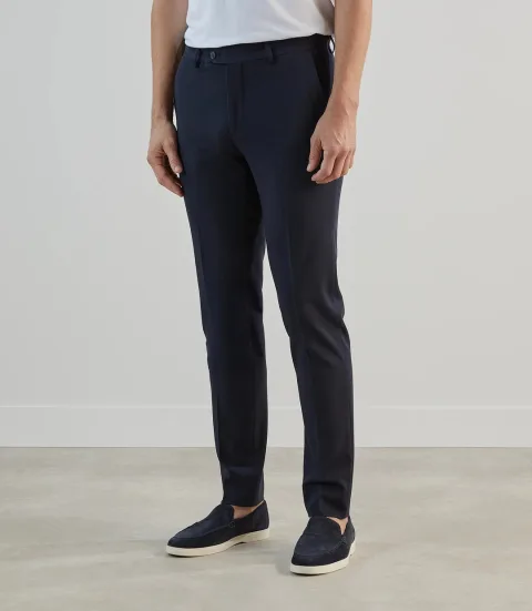 IZAC - Pantalon ville lavable marine