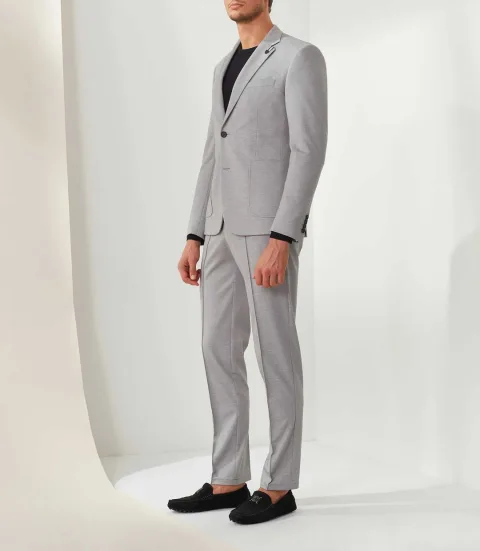 IZAC - Veste ville maille gris-clair ''Ales''