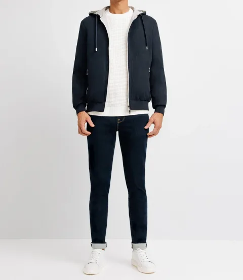IZAC - Blouson réversible marine