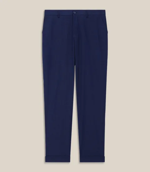 IZAC - Pantalon chino taille elastique marine