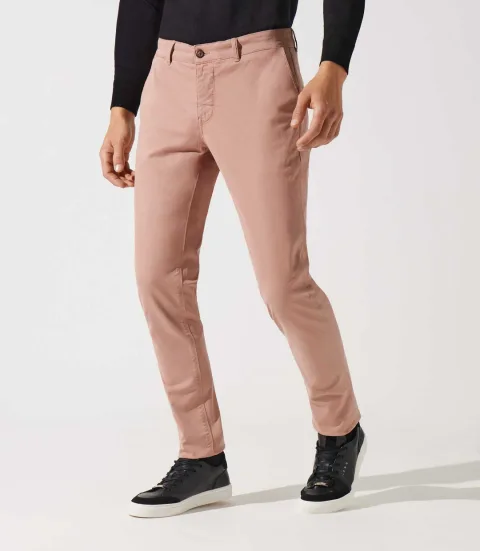 IZAC - Pantalon chino rose VALOR