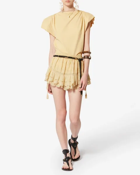 Tee Shirt Sebani - Femme - Jaune Pâle - Taille L