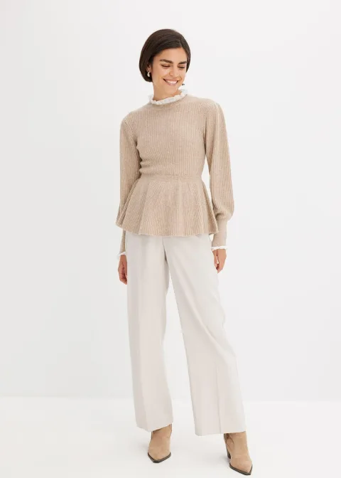 Pantalon large et léger à pinces