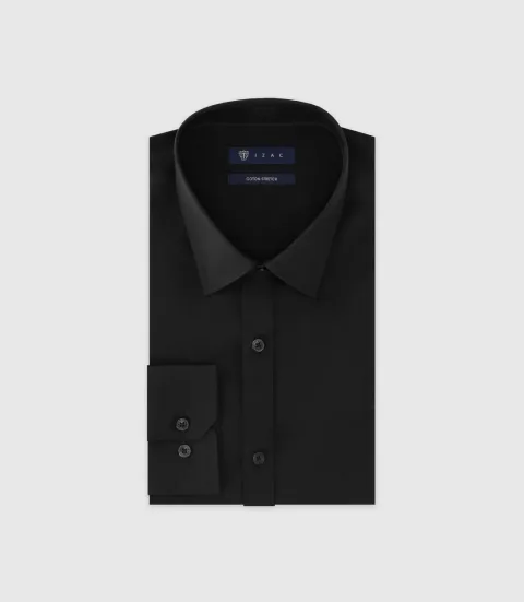 IZAC - Chemise unie noire
