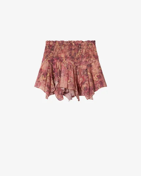 Jupe Ceiva - Femme - Rose - Taille42 - Isabel Marant - Collection Été Femme - Nouvelle Collection Capsule La Riviera