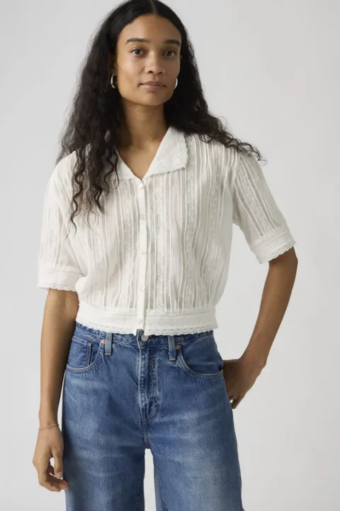 Levi's Blouse Bandit - Femme - Blanc / Bandit Blouse Rinse - XS