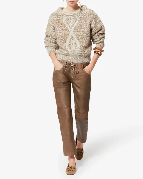 Pull Dorota - Femme - Écru-bronze - Taille 40