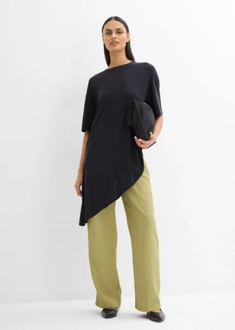 T-shirt doux en modal mélangé