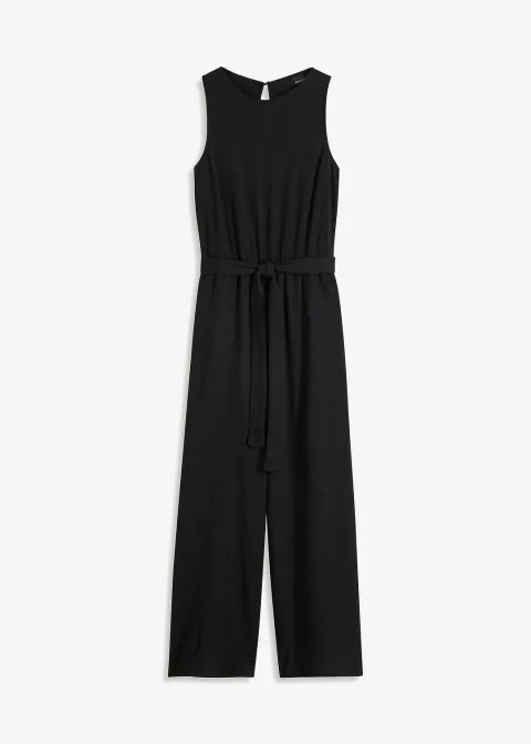 Combinaison en crêpe jersey texturé