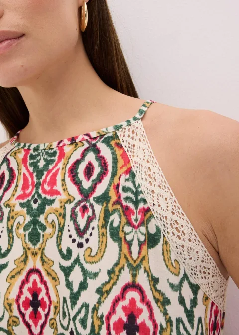 Robe midi à dentelle