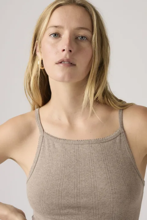 Levi's Dry Goods Débardeur Apron - Femme - Beige / Taupe Gray Heather Pointelle - XS
