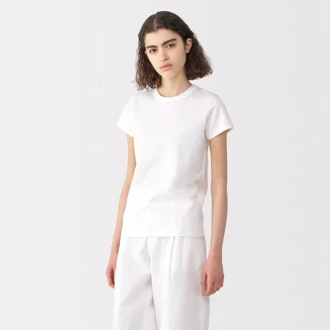 T‐shirt en lin et coton pour femme