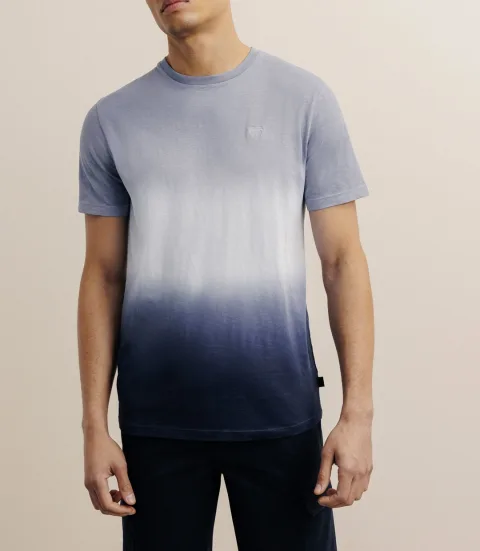 IZAC - T-shirt tye & dye bleu ciel