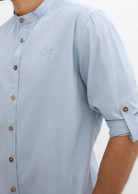 Chemise bavaroise avec manches retroussables