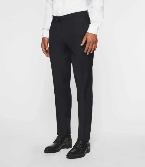 IZAC - Pantalon ville en laine marine FLIBRE