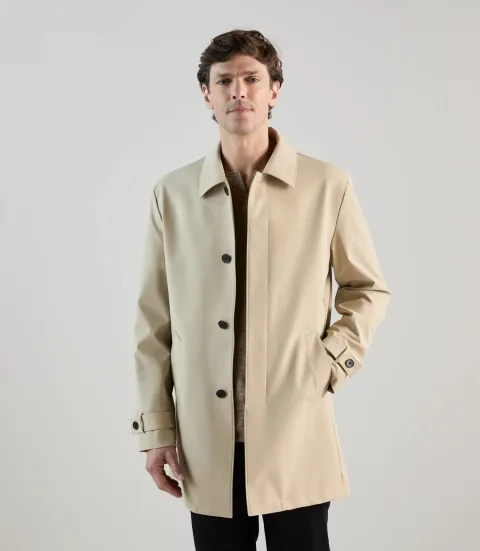 IZAC - Manteau mi-long léger beige