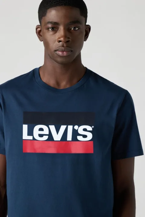 Levi's T Shirt Graphique Sportswear - Homme - Noir / Stonewashed Black - 2XL