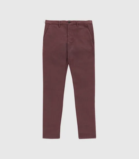 IZAC - Pantalon casual bordeaux VERREBI