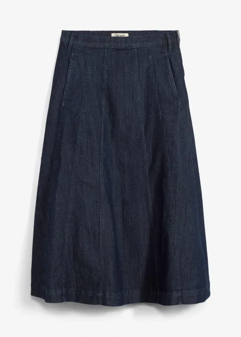 Jupe midi en jean