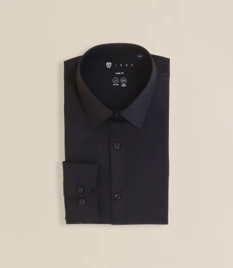 IZAC - Chemise col français noire