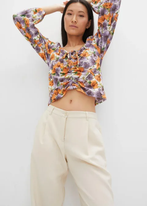 Pantalon à pinces décontracté