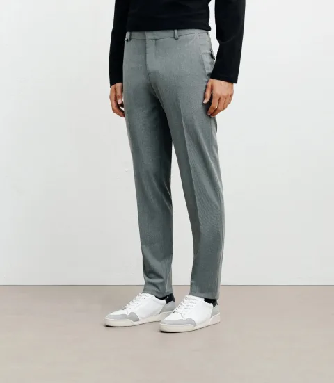 IZAC - Pantalon ville ajusté gris