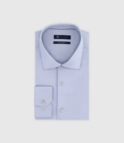 IZAC - Chemise slim ciel