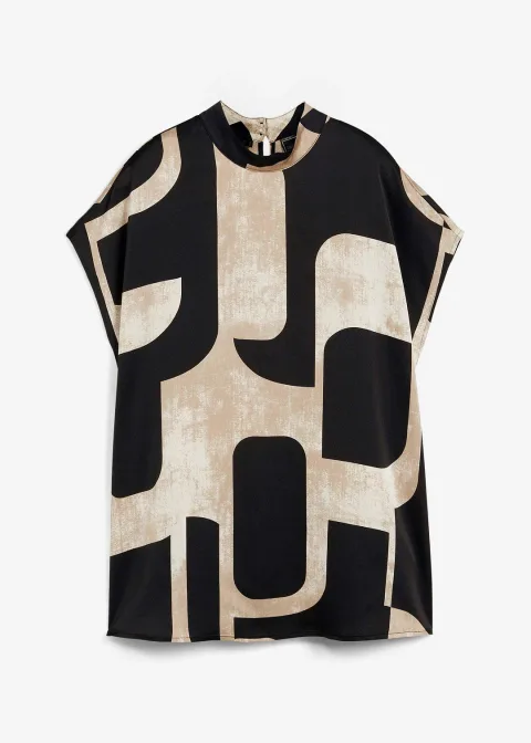 Blouse sans manches en satin