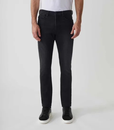 IZAC - Jean molleton super slim noir ''Loyal''