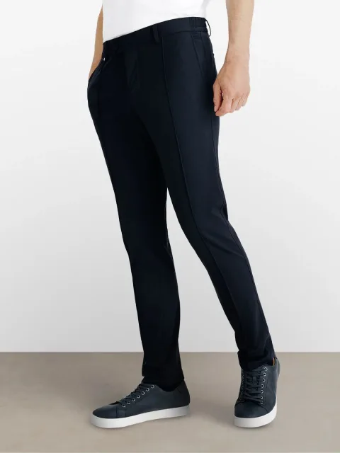IZAC - Pantalon ville avec pli marine