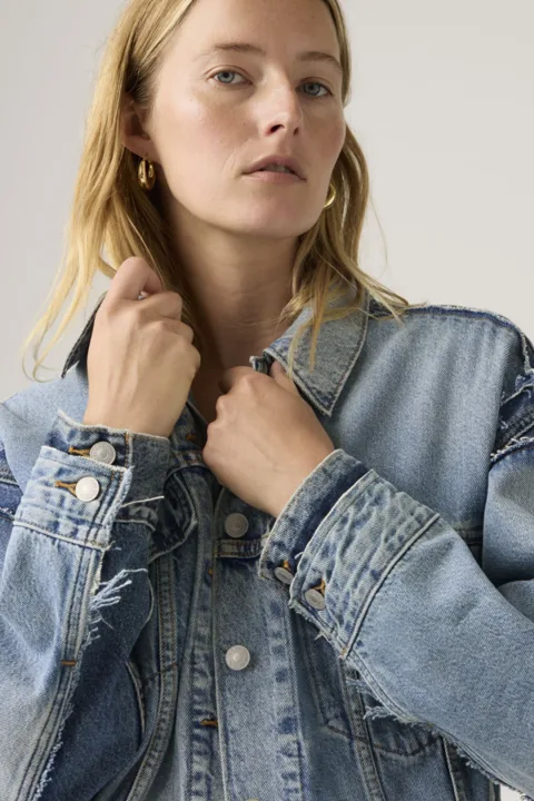 Levi's Veste Trucker Déstructurée ‘90s - Femme - Bleu / Upon Reflection - XS