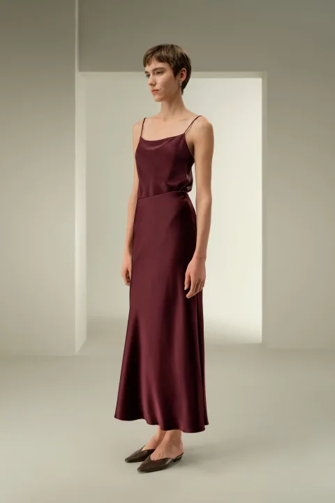 LILYSILK Jupe En Soie Élégance Sans Effort Soie 100 % Luxueuse Doux Pour La Peau, Confortable Et Durable Légèreté Luxueuse Artichaut 38