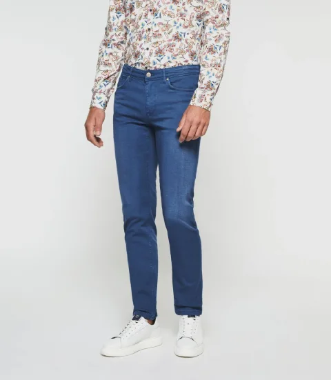 IZAC - Jean slim bleu ''Tenace''