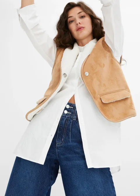 Jean large taille haute