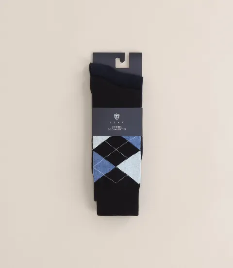 IZAC - Chaussettes fantaisie marine