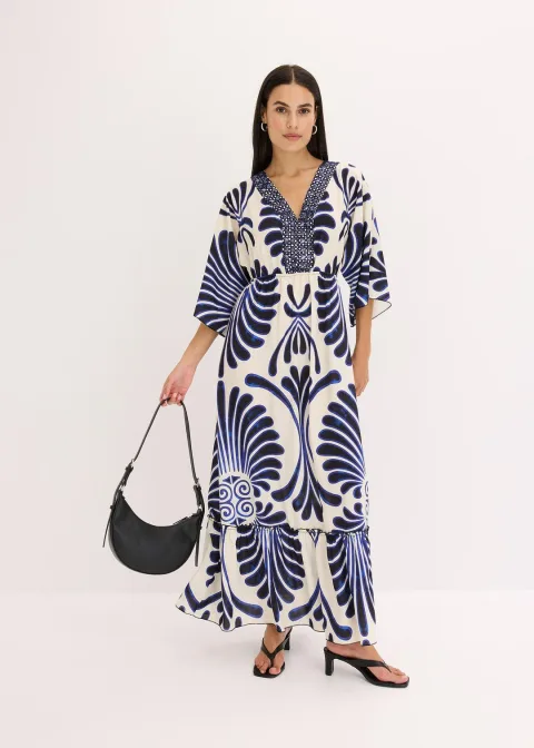 Robe longue en viscose fluide