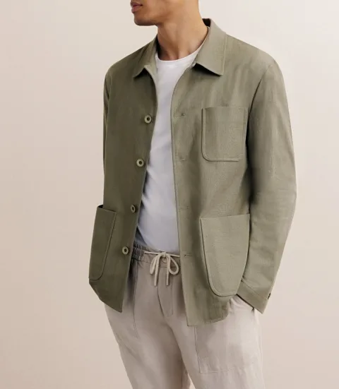 IZAC - Veste 100% coton kaki