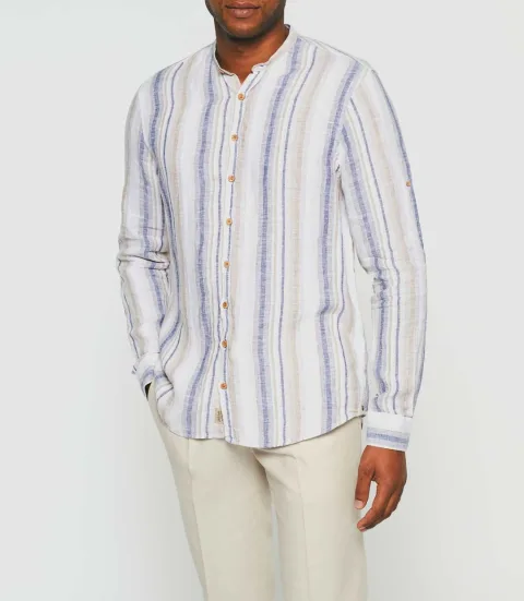 IZAC - Chemise casual beige ''Kabosa''