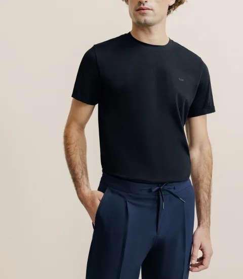 IZAC - T-shirt col rond noir