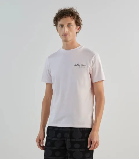 IZAC - T-shirt col rond rose