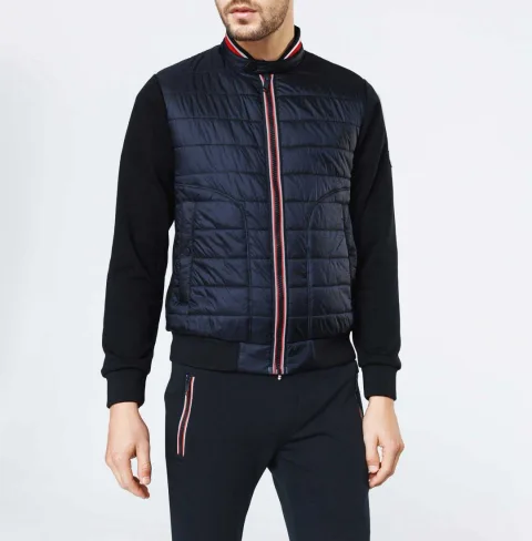 IZAC - Sweat pull zippé col teddy marine ''Swneo''