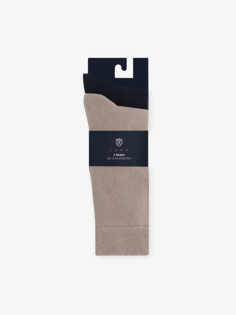 IZAC - Pack de 2 chaussettes camel