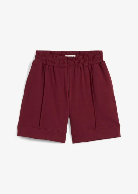 Short sweat en coton mélangé
