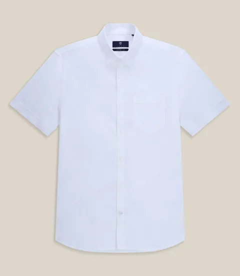 IZAC - Chemise en lin blanc