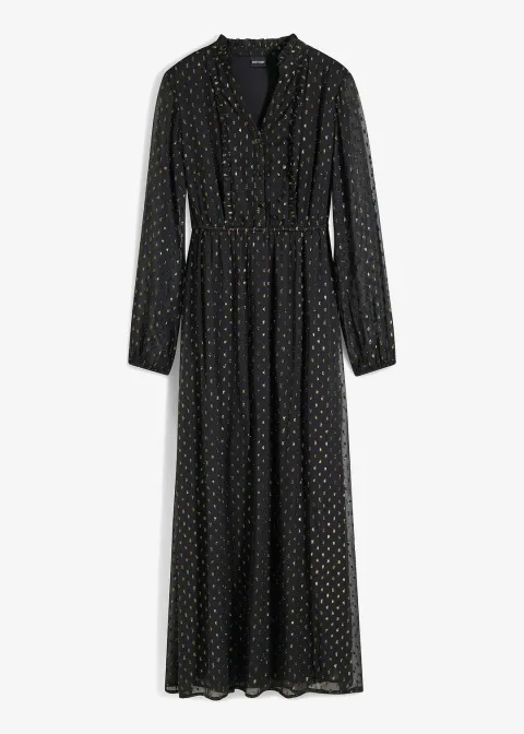 Robe longue à effet brillant