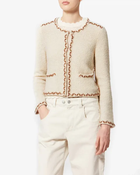 Cardigan Rochelle - Femme - Écru-bronze - Taille 44 - Marant Étoile
